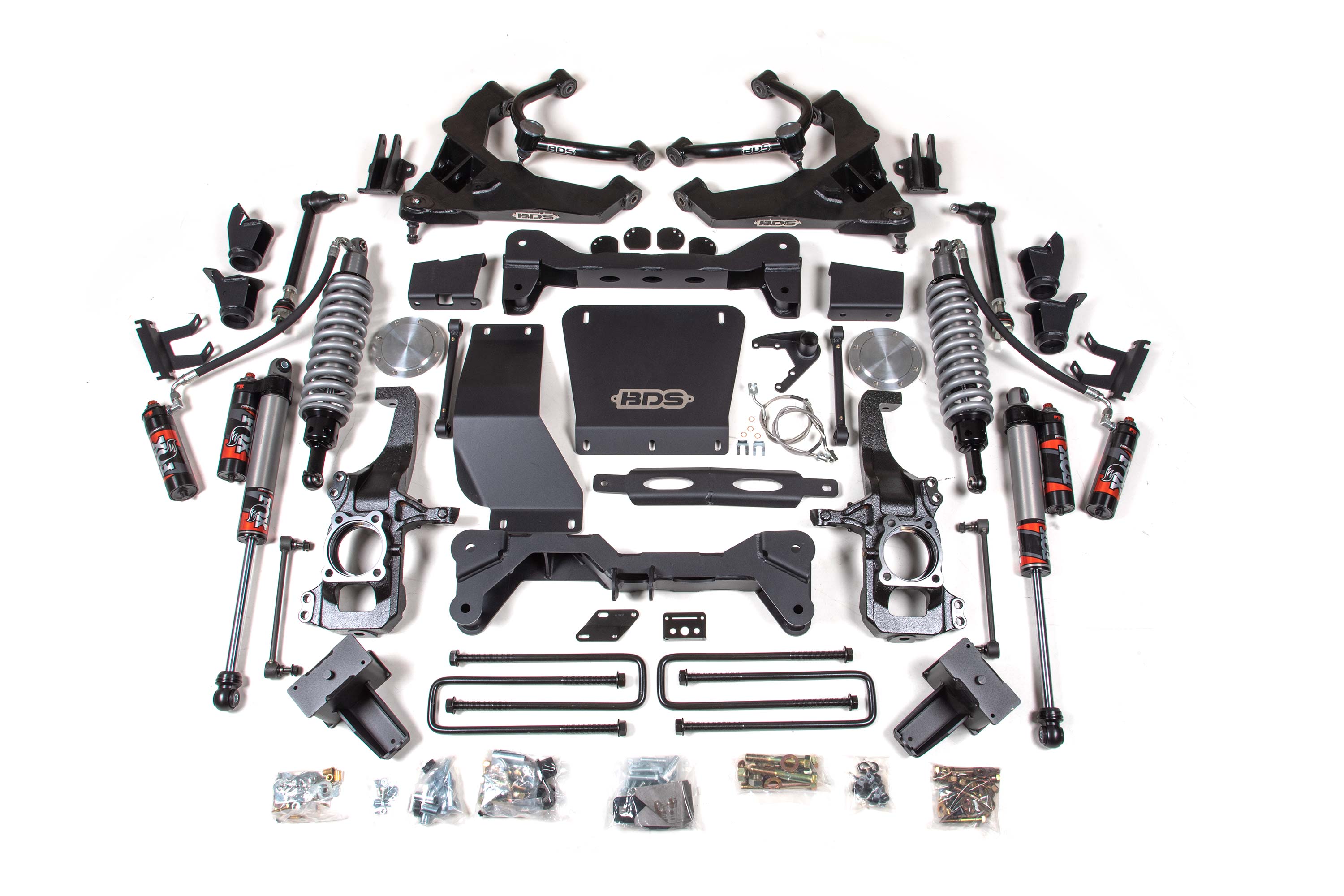 BDS Suspension BDS793FPE - 6.5 Inch Lift Kit FOX 2.5 Coil-Over Conversion Silverado/Sierra 2500HD/3500HD 20-24 Diesel Block Kit With Factory Overload FOX 2.5 Performance Elite