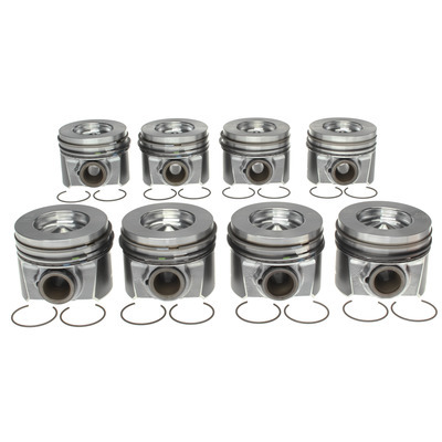 Clevite 2243666WR - Piston Set w/Rings Ford 6.4L Diesel 8pk