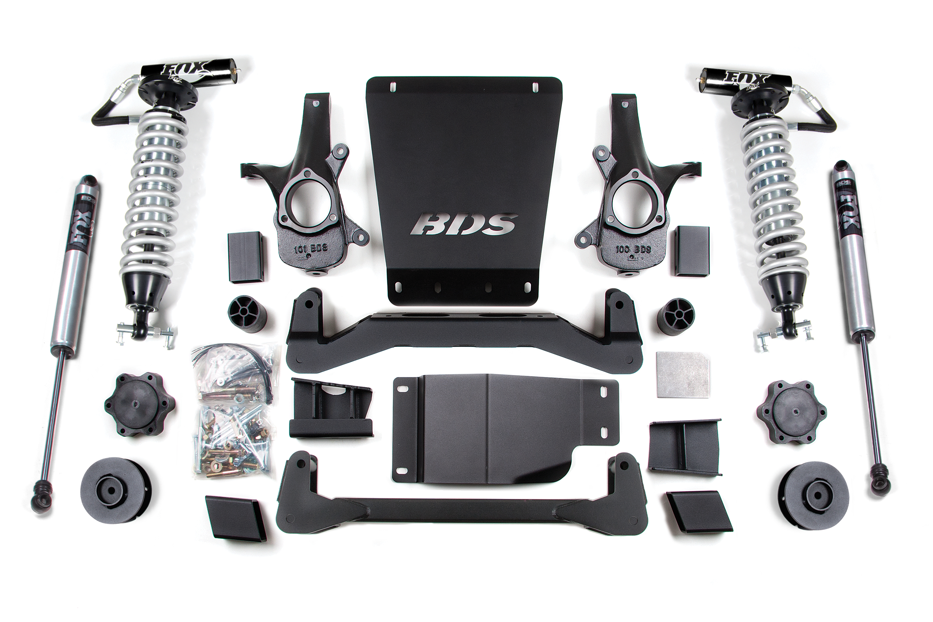 BDS Suspension BDS900F - 4 Inch Lift Kit - FOX 2.5 Coil-Over - Chevy/GMC Avalanche- Surburban- Tahoe- or Yukon 1500 (07-14) 4WD