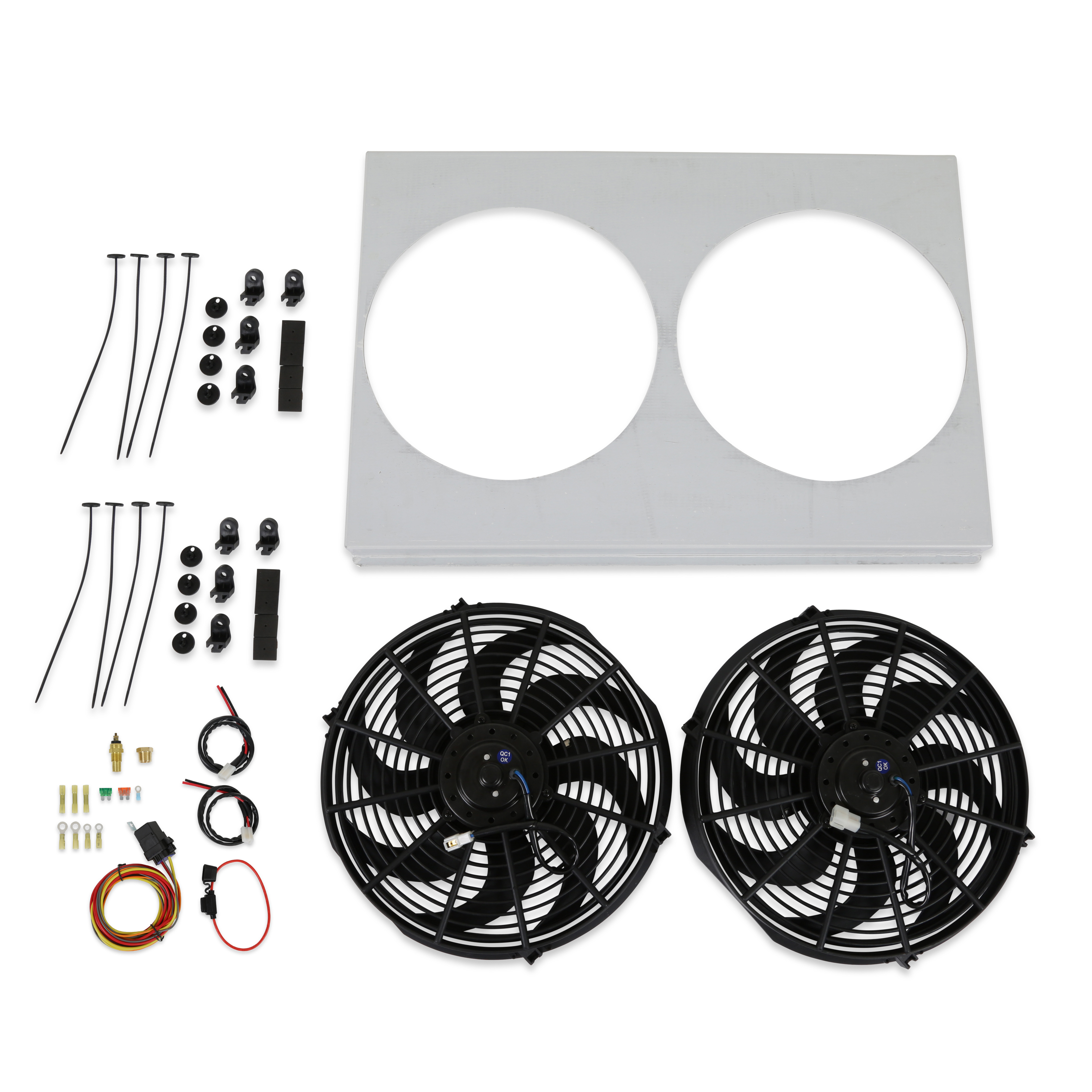 Brothers Trucks AFS87C2 - Aluminum Shroud With Fans - V8 Brothers Trucks AFS87C2 - Aluminum Shroud With Fans - V8