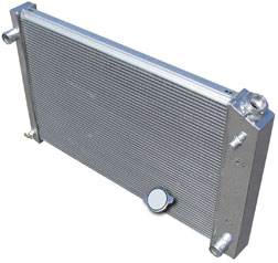 Brothers Trucks ALR87C3 - Aluminum Radiator - Auto - V8 - 3 Row