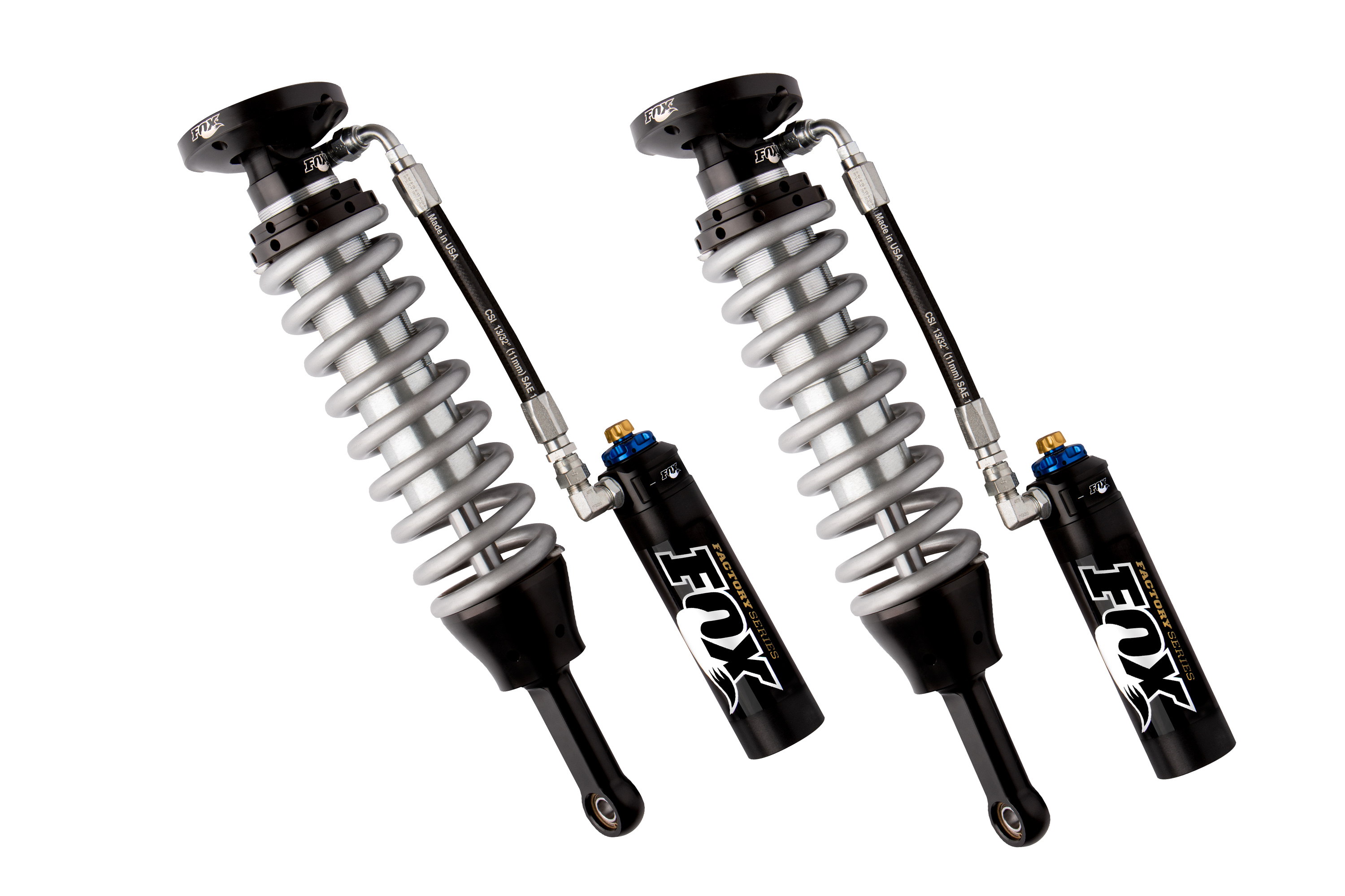 BDS Suspension FOX88306132 - FOX 2.5 Coil-Over Shocks w/ DSC Reservoir Adjuster - 0-2 Inch Lift - Factory Series - Ford F150 (15-20) 4WD