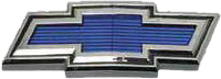 Brothers Trucks C9124-71 - Grille Emblem - Bowtie - Blue/Chrome - Each