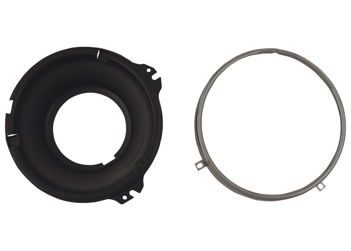 Brothers Trucks CHLB872 - Headlight Bucket/Rings-Fits 5-3/4-inch Round Headlights Brothers Trucks CHLB872 - Headlight Bucket/Rings-Fits 5-3/4-inch Round Headlights