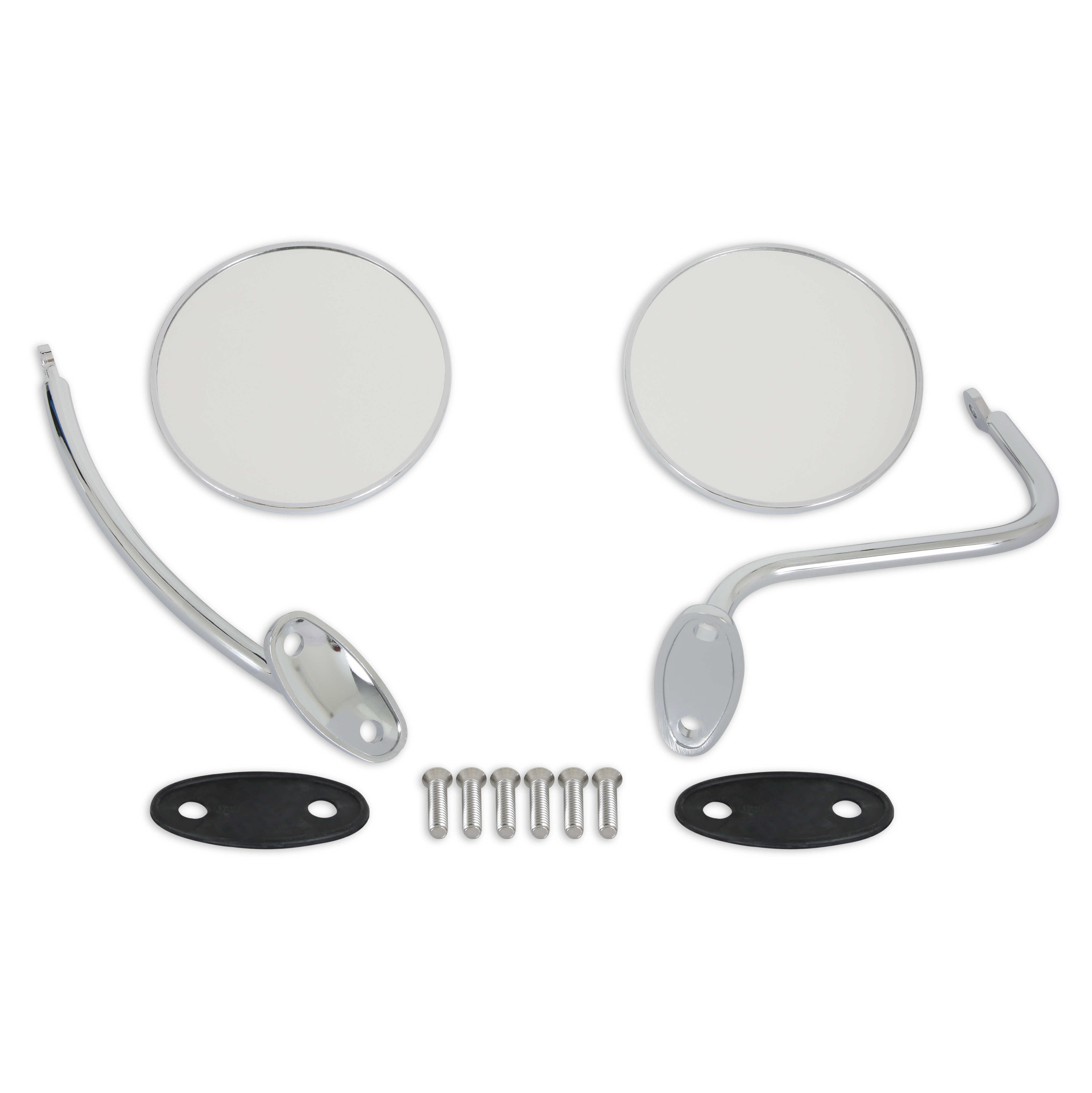 Brothers Trucks COMS1RS-2 - Complete Mirror Set-Chrome Round/Smooth-Pair Brothers Trucks COMS1RS-2 - Complete Mirror Set-Chrome Round/Smooth-Pair