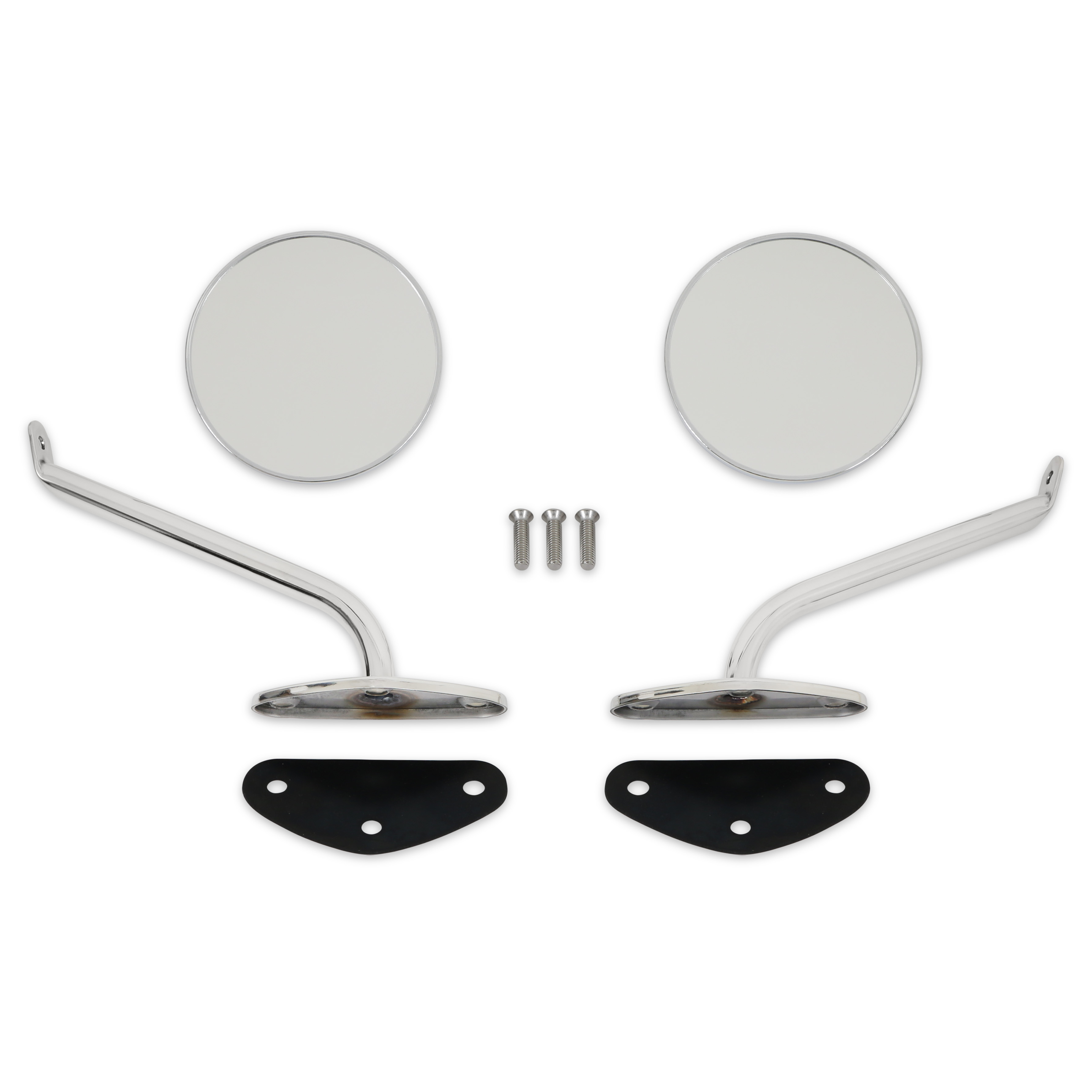 Brothers Trucks COMS4SM - Complete Mirror Set - Stainless - Round/Smooth - Pair