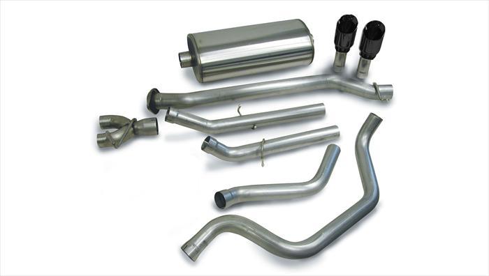 Corsa Performance 14273BLK - 3.0 Inch Cat-Back Dual Rear Exit with Single 4.0 Inch Black PVD Pro-Series Tips Performance Corsa Performance 14273BLK - 3.0 Inch Cat-Back Dual Rear Exit with Single 4.0 Inch Black PVD Pro-Series Tips Performance