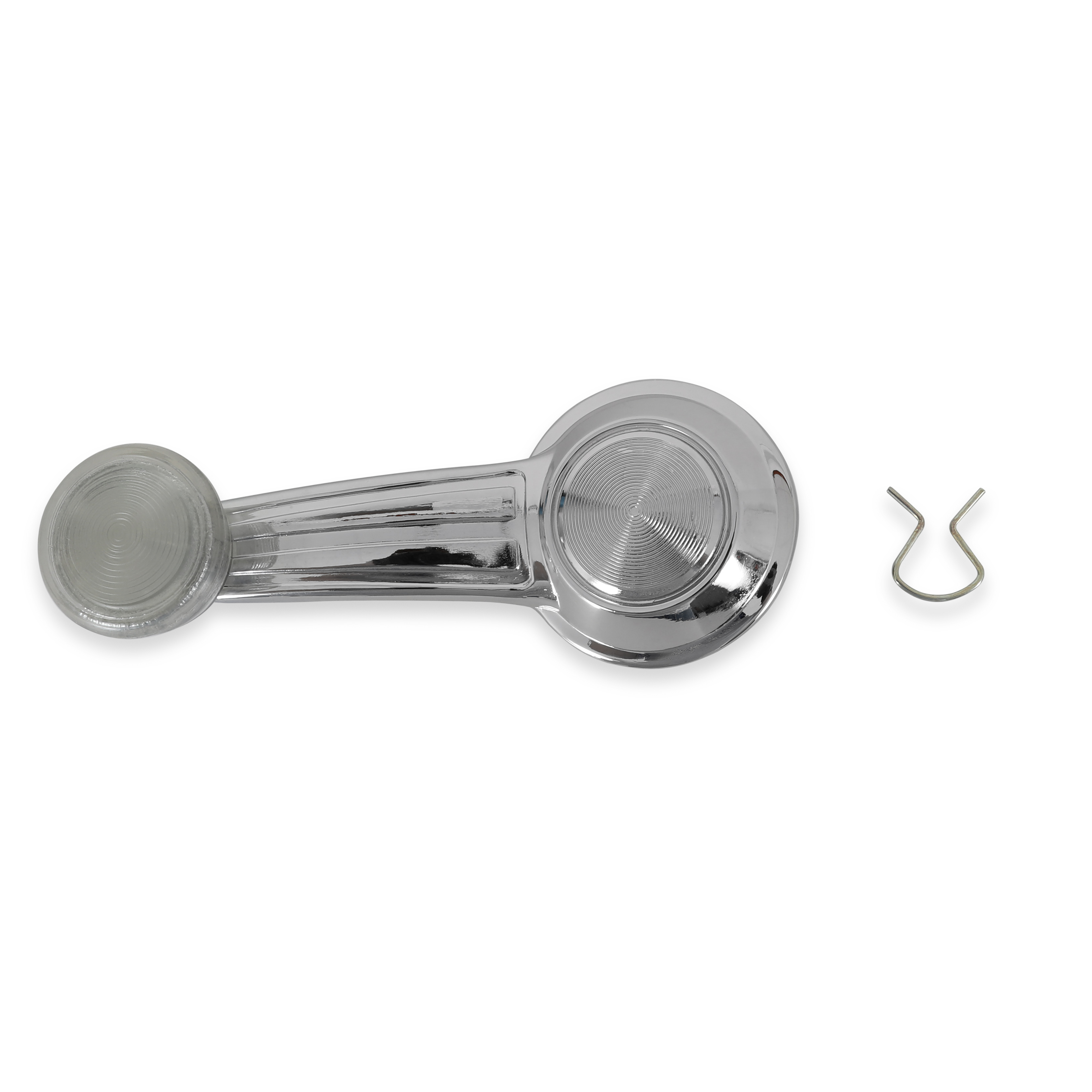 Brothers Trucks D1032-67 - Window Crank - Chrome with Clear Knob - Each