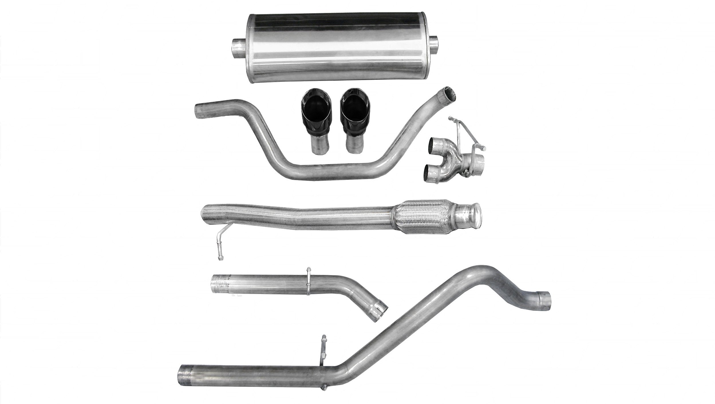 Corsa Performance 14921BLK - 3.0 Inch Cat-Back Dual Rear Exit with Single 4.0 Inch Black PVD Pro-Series Tips Performance Corsa Performance 14921BLK - 3.0 Inch Cat-Back Dual Rear Exit with Single 4.0 Inch Black PVD Pro-Series Tips Performance