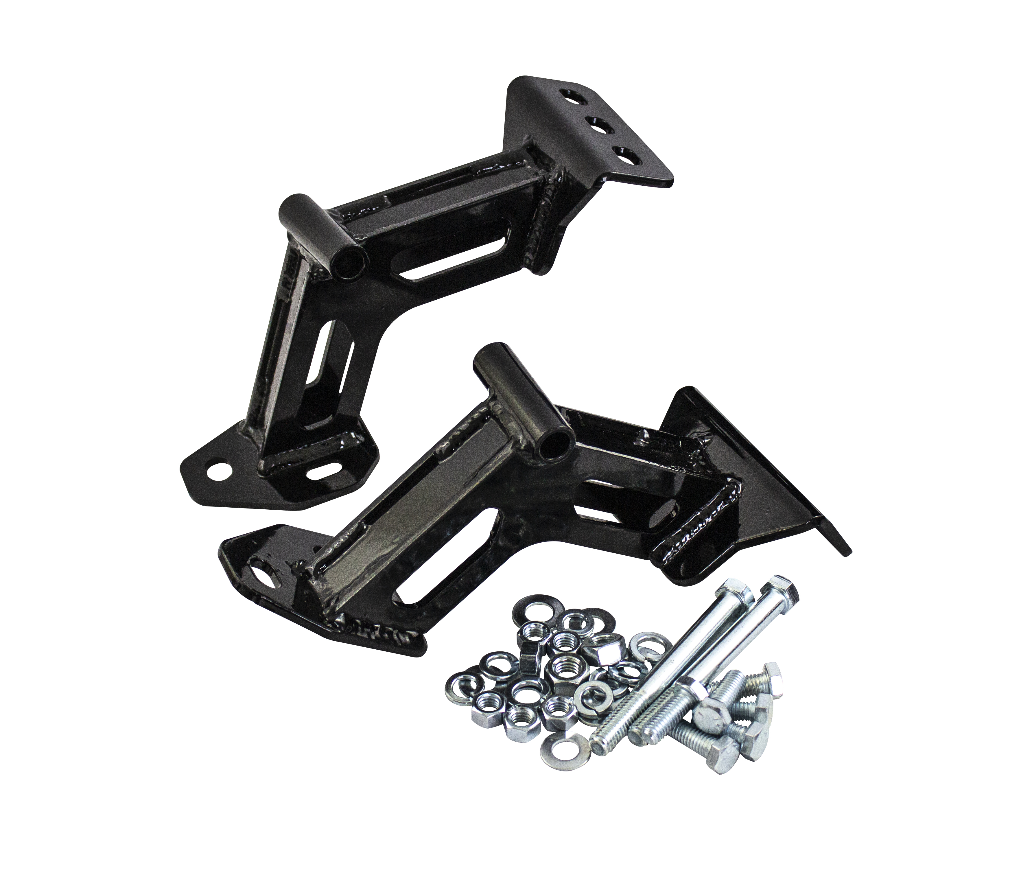 Brothers Trucks ESM6366 - Engine Mount Conversion Kit - Small Block - Black - RWD