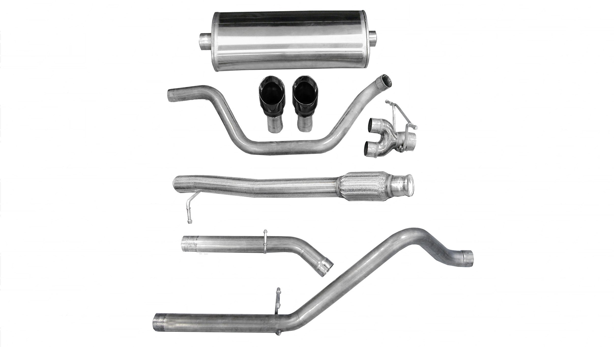 Corsa Performance 14923BLK - 3.0 Inch Cat-Back Dual Rear Exit with Single 4.0 Inch Black PVD Pro-Series Tips Performance Corsa Performance 14923BLK - 3.0 Inch Cat-Back Dual Rear Exit with Single 4.0 Inch Black PVD Pro-Series Tips Performance