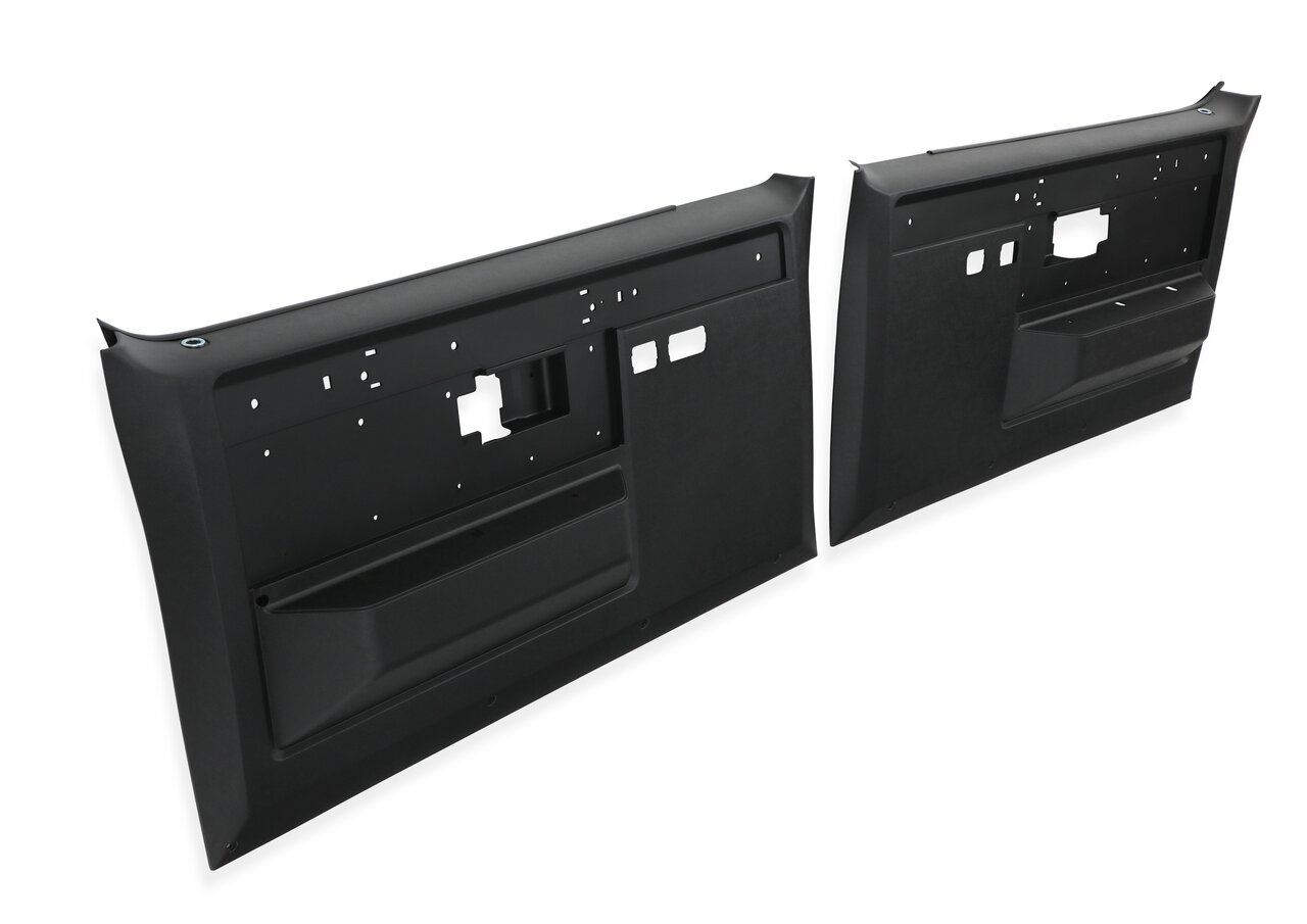 Brothers Trucks FP87FNNBLACK - C/K Silverado Door Panels - Black - Non Power - Pair