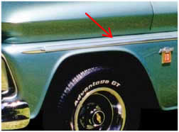 Brothers Trucks FSM0200 - Fender Molding - Main - Left/Right - Each