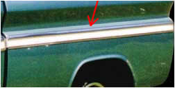 Brothers Trucks FSM0800 - Bedside Molding - Lower - Shortbed/Fleetside - Left/Right -Each Brothers Trucks FSM0800 - Bedside Molding - Lower - Shortbed/Fleetside - Left/Right -Each