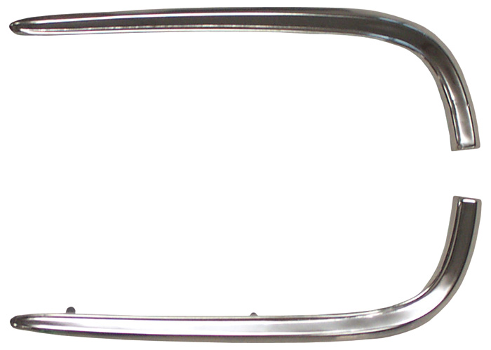 Brothers Trucks GM000RH - Fender Molding - Front Edge - Chrome - Right - Each