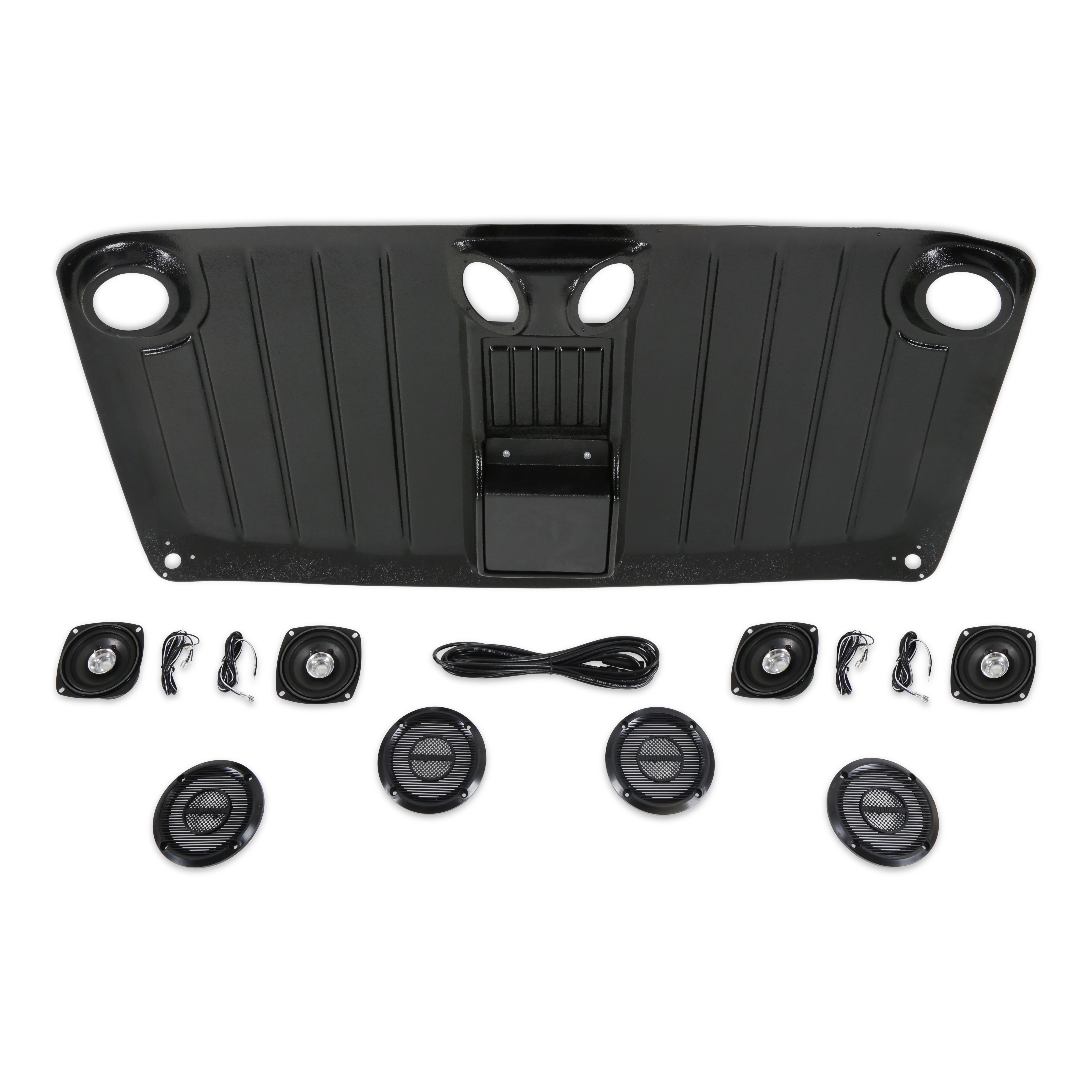 Brothers Trucks HL72SPK - Custom "Highliner" Headliner - Black - with Speakers