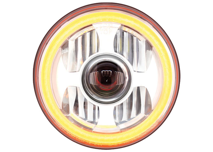 Brothers Trucks HLED794 - Led Headlight - 7-Inch - Projector/Halo - Each Brothers Trucks HLED794 - Led Headlight - 7-Inch - Projector/Halo - Each