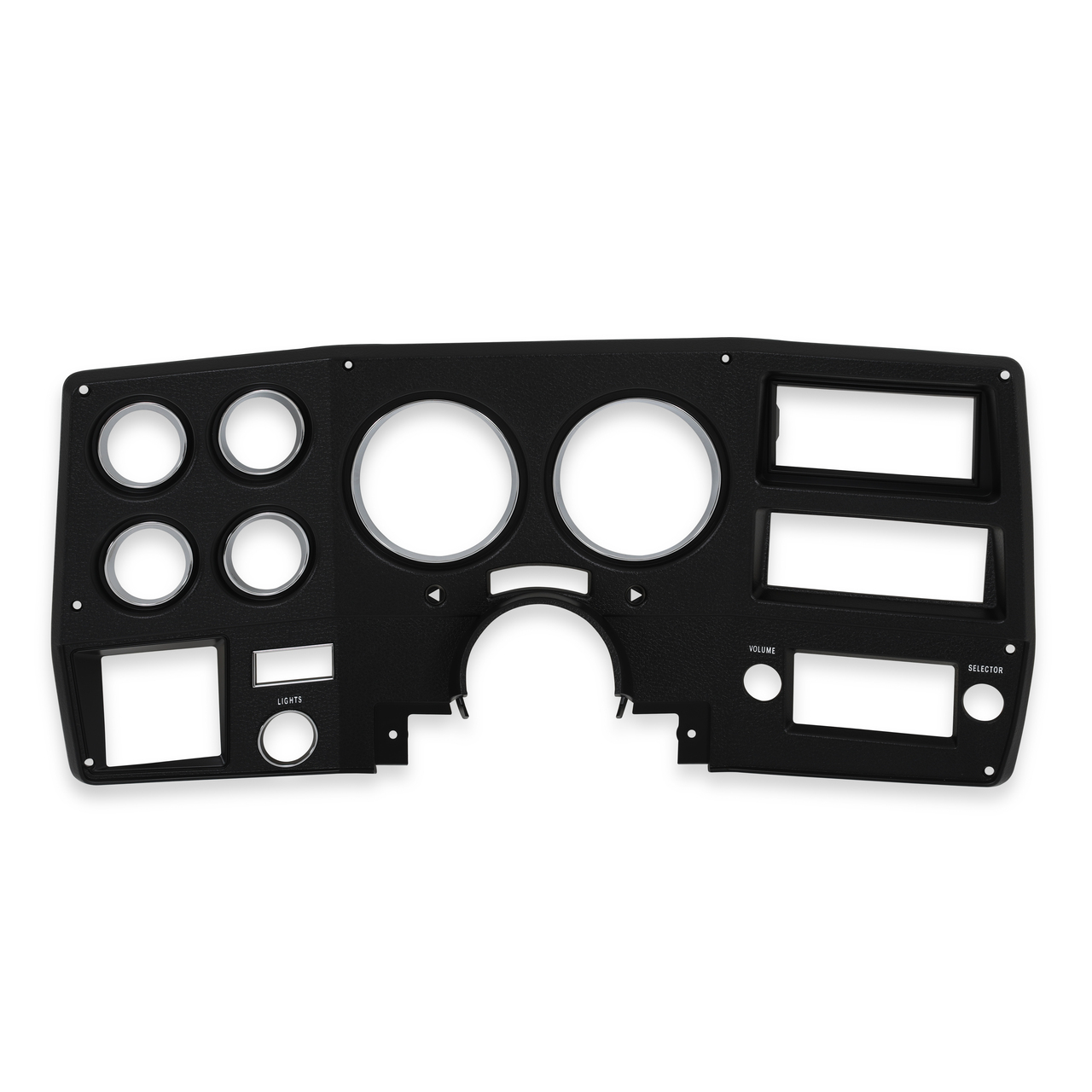 Brothers Trucks INST777 - Instrument Bezel - With A/C - Black/Chrome