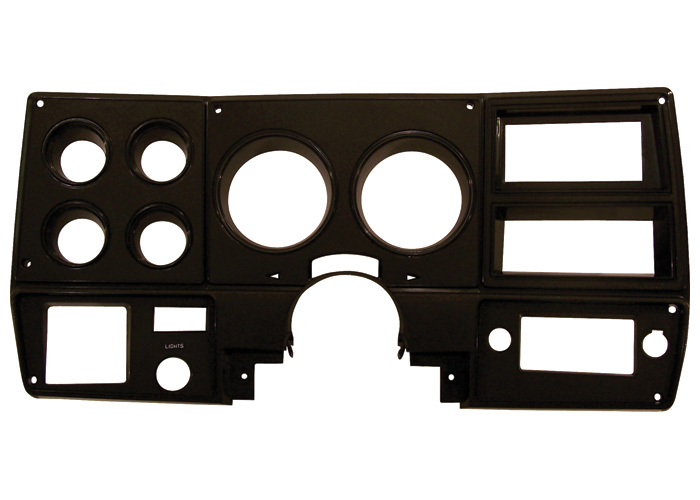 Brothers Trucks INST808 - Instrument Bezel - With A/C - Black/Silver Brothers Trucks INST808 - Instrument Bezel - With A/C - Black/Silver