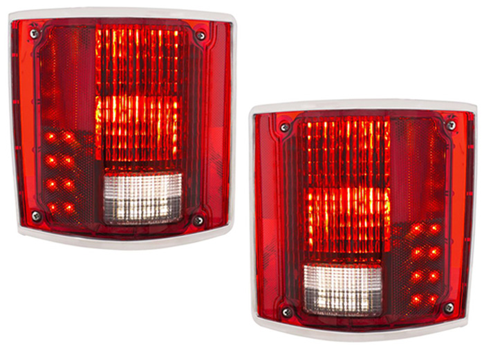 Brothers Trucks LED87FD - LED Taillamp Assemblies - Fleetside - Deluxe - Pair
