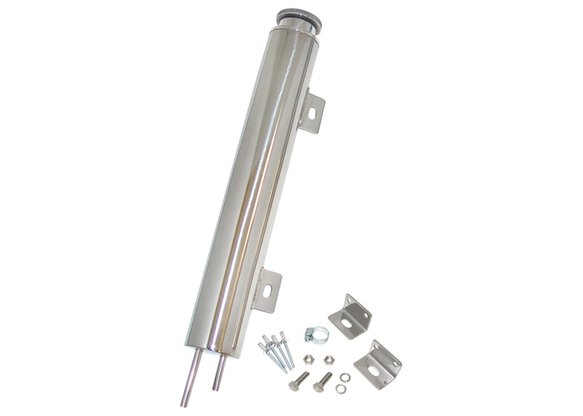 Brothers Trucks OFK87BL13INCH - Polished Coolant Overflow Tank Kit - 13-Inch -Polished Stainless
