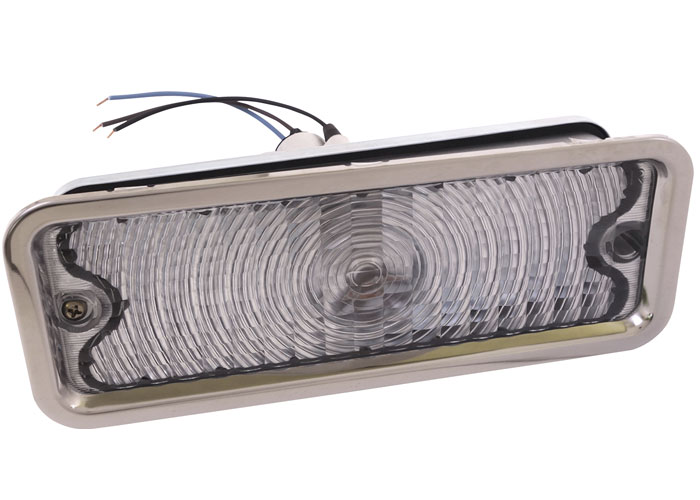 Brothers Trucks PLA80DC-LH - Parking Light Assembly - Clear - Deluxe - Left