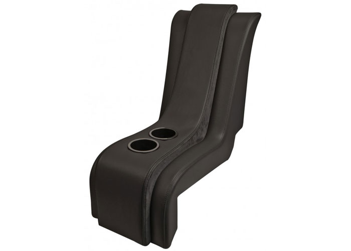Brothers Trucks QCCC072WHITE - Custom Console - Sport - Black/White Stitching -Cup Holders Brothers Trucks QCCC072WHITE - Custom Console - Sport - Black/White Stitching -Cup Holders