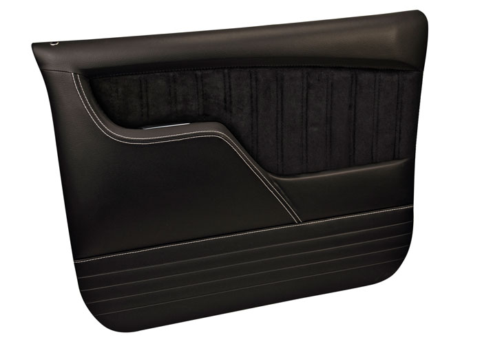Brothers Trucks QDP0072BLACK - Custom Sport Door Panels-Black/Black Stitching-Pair