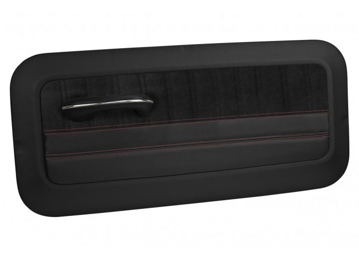 Brothers Trucks QDP0066BLACK - Custom Sport Door Panels - Black/Black Stitching - Pair