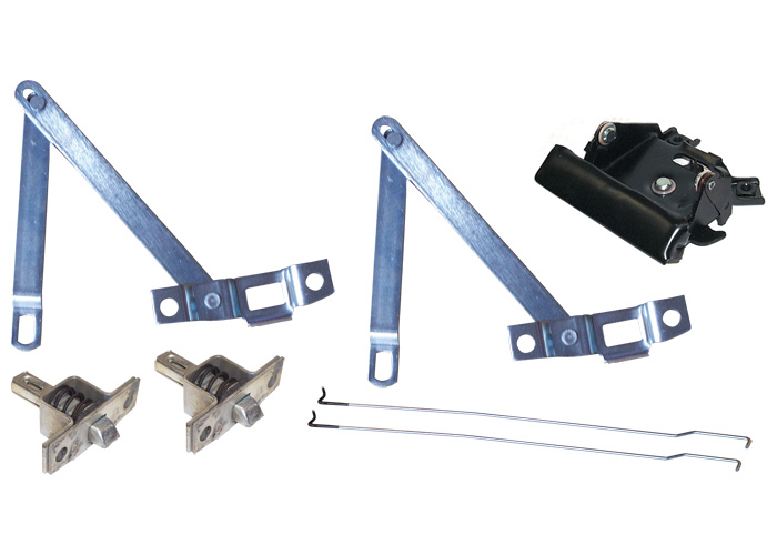 Brothers Trucks TGCK72B - Tailgate Component Kit - Fleetside - Black Handle