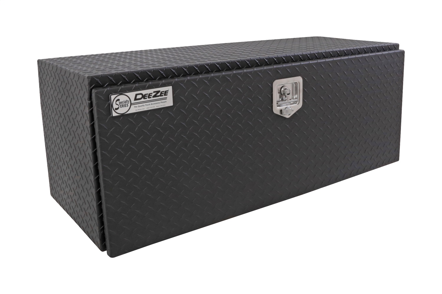 DEE ZEE DZ75TB - Deezee Universal Tool Box - Specialty Underbed Black BT Alum 48X20X18 (Txt Blk)