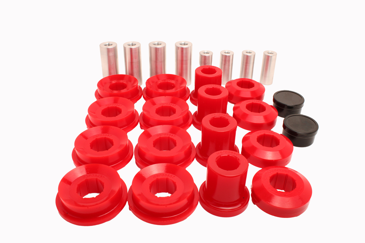 Energy Suspension 20.3101R - 12-20 Tesla Model S Front Control Arm Bushing Set - Red Energy Suspension 20.3101R - 12-20 Tesla Model S Front Control Arm Bushing Set - Red