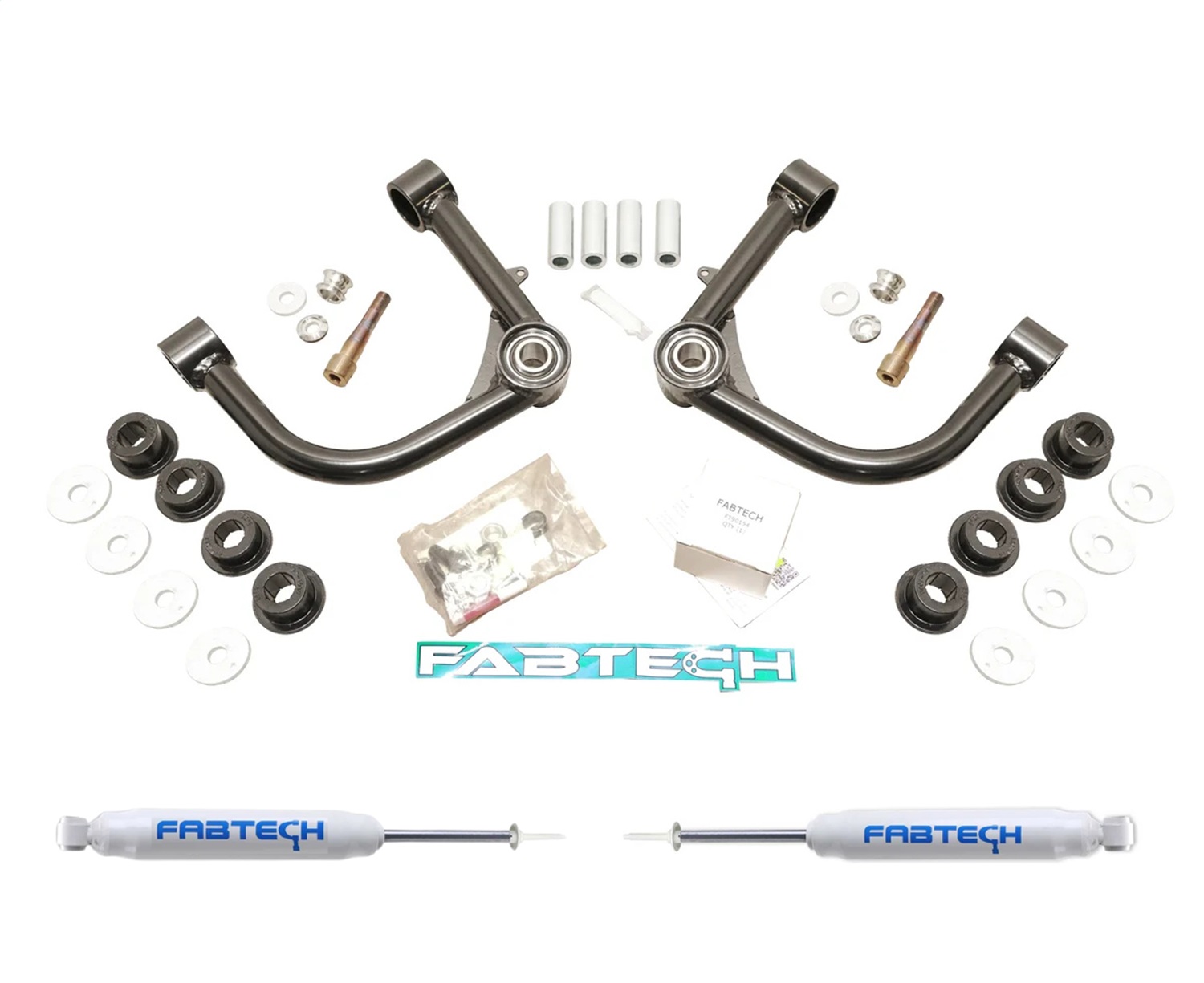 Fabtech K7102 - 2024 Toyota Tacoma 4WD 3in UCA Kit w/ Uniballs & Shock Spacers & Performance Shocks Fabtech K7102 - 2024 Toyota Tacoma 4WD 3in UCA Kit w/ Uniballs & Shock Spacers & Performance Shocks