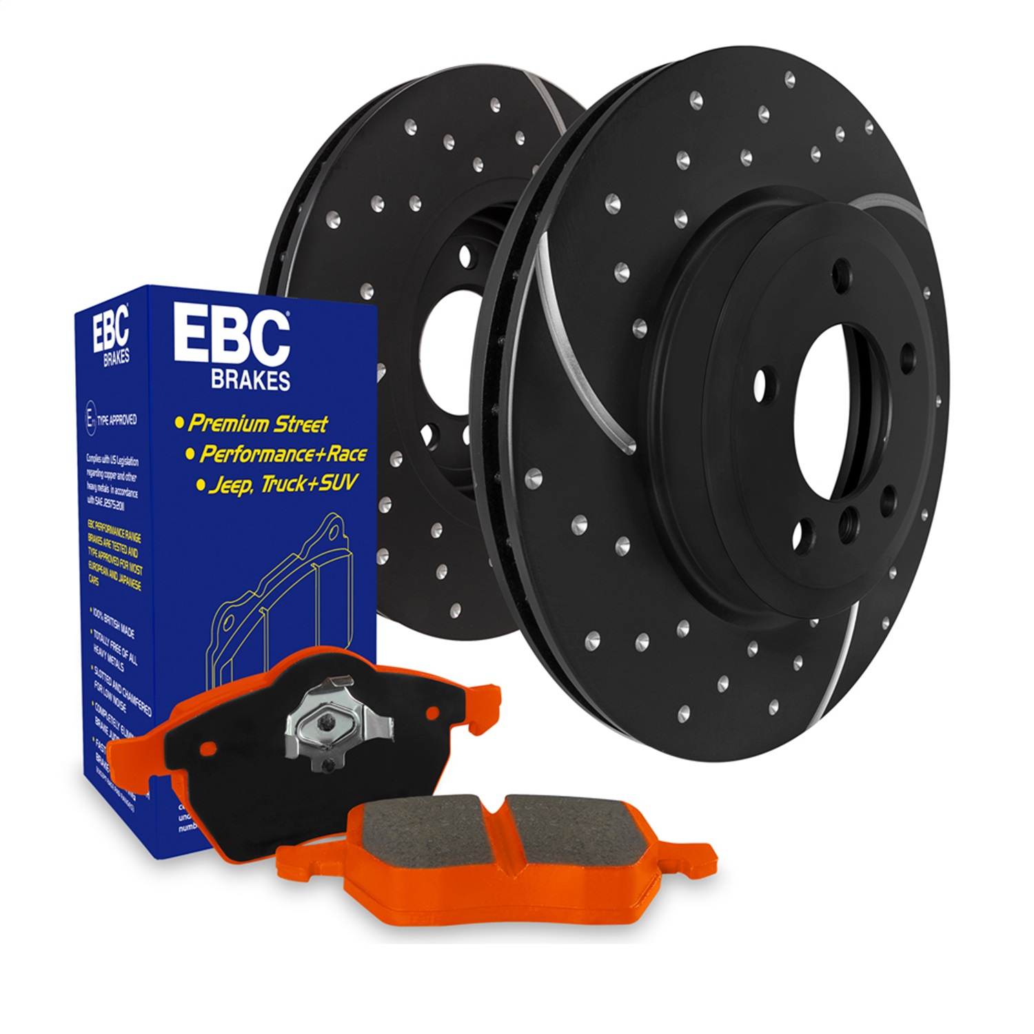 EBC S8KR1180 - S8 Brake Pad and Rotor Kit EBC S8KR1180 - S8 Brake Pad and Rotor Kit