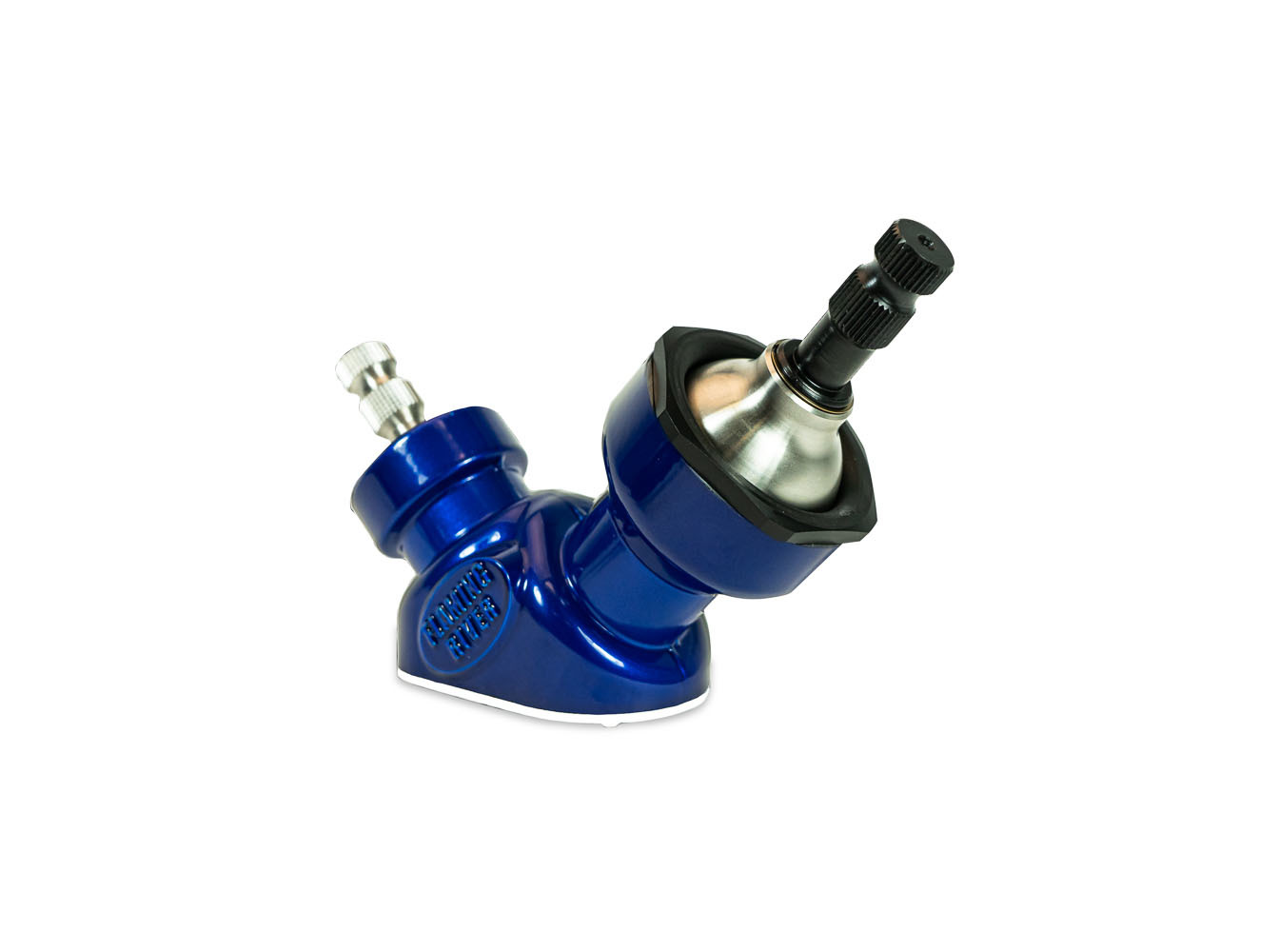 Flaming River FR20303BL - Steering Box - VDOG - Manual - Variable Angle - 1 to 1 Ratio - Aluminum - Blue Powder Coat - Universal - Each Flaming River FR20303BL - Steering Box - VDOG - Manual - Variable Angle - 1 to 1 Ratio - Aluminum - Blue Powder Coat - Universal - Each