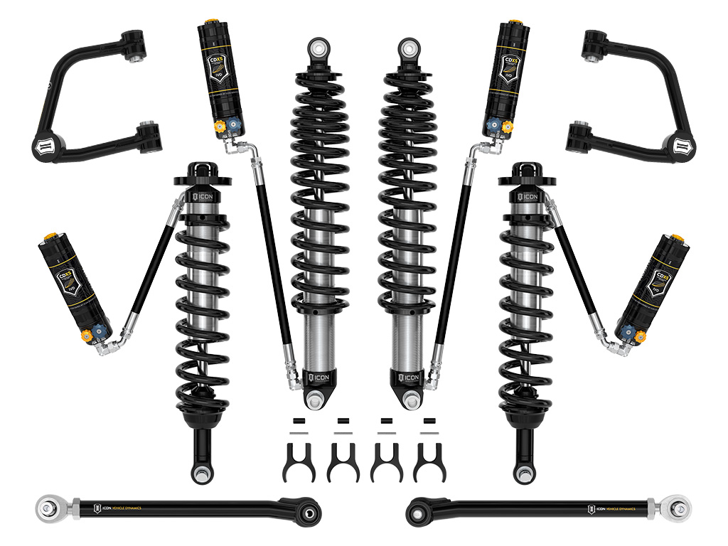 Icon K40006TD - 2021-2023 Ford Bronco, Non-Sasquatch, 3-4" Lift, Stage 6 Suspension System, CDXS, Tubular Icon K40006TD - 2021-2023 Ford Bronco, Non-Sasquatch, 3-4" Lift, Stage 6 Suspension System, CDXS, Tubular