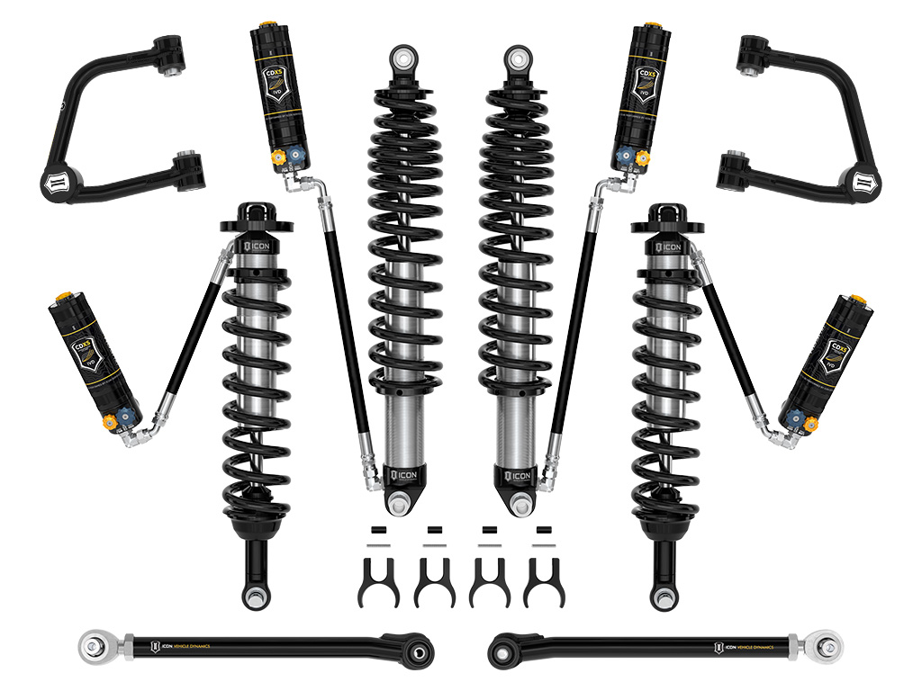 Icon K40016TD - 2021-2023 Ford Bronco, Sasquatch, 2-3" Lift, Stage 6 Suspension System, CDXS, Tubular Icon K40016TD - 2021-2023 Ford Bronco, Sasquatch, 2-3" Lift, Stage 6 Suspension System, CDXS, Tubular
