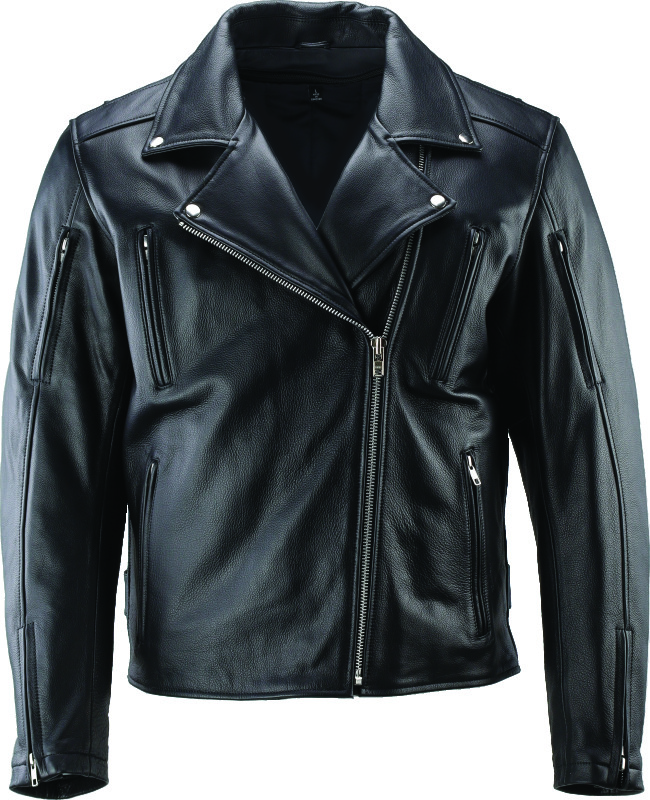 Kuryakyn 094369 - Leather By River Road Ironclad Classic Leather Jacket Black - Small