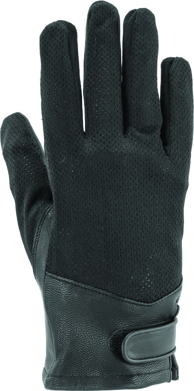 Kuryakyn 094512 - Leather By River Road Pecos Leather Mesh Gloves Black Womens - Medium
