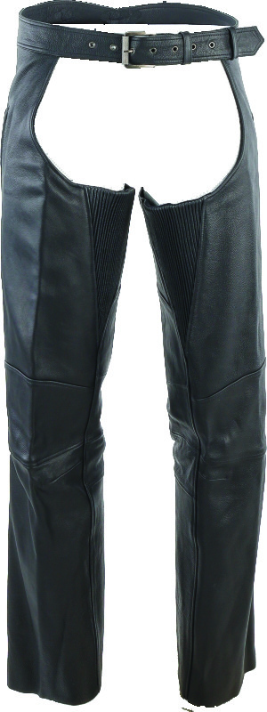 Kuryakyn 094438 - Leather By River Road Longhaul Leather Chaps Black - Small
