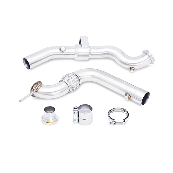 Mishimoto MMDP-MUS4-15CAT - Ford Mustang EcoBoost Downpipe, 2015+, w/ CAT