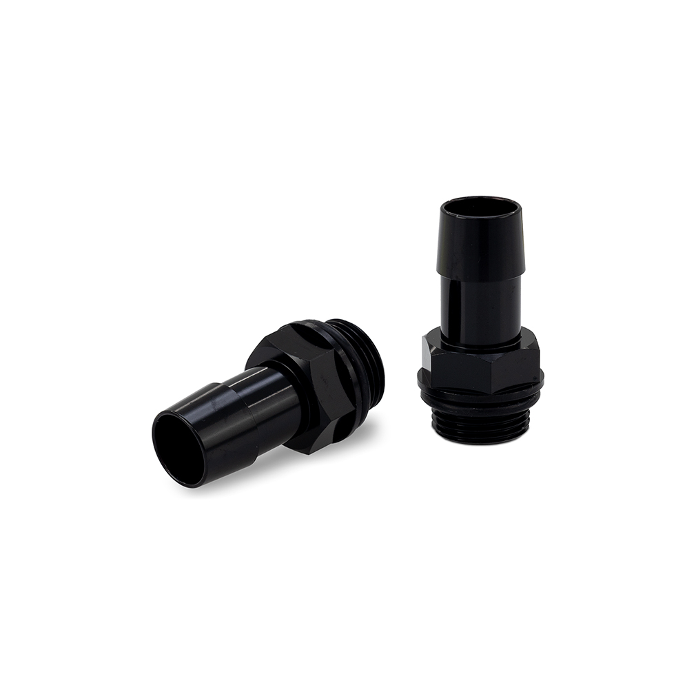 Mishimoto MMFT-M20-58BK - 2pcs. M20x1.5 5/8in Aluminum Catch Can Fittings - Black