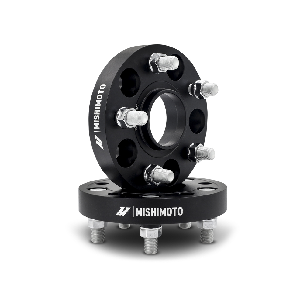 Mishimoto MMWS-013-250BK - Wheel Spacers - 5x120 - 64.1 CB - M14 x1.5 - 25mm - BK