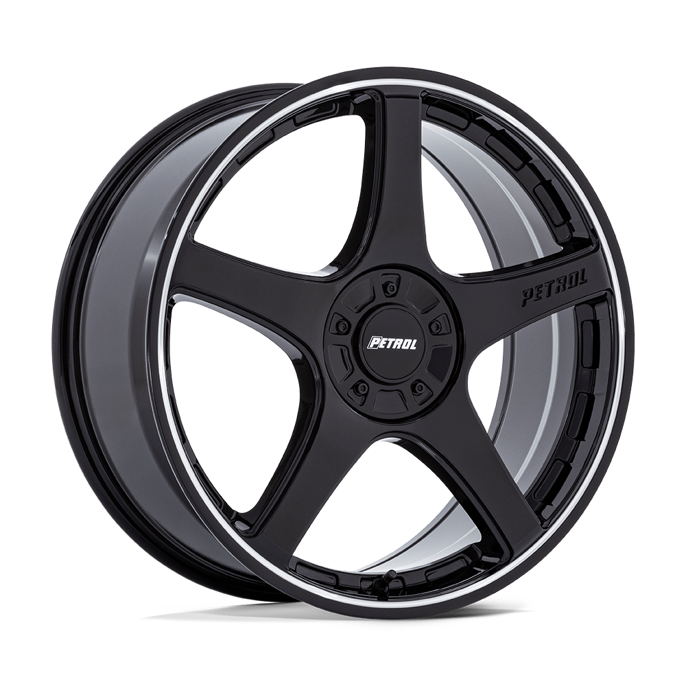 Petrol PE003BD18800035 - Pe003 P2e 18X8 Gloss Black W/ Machined Lip