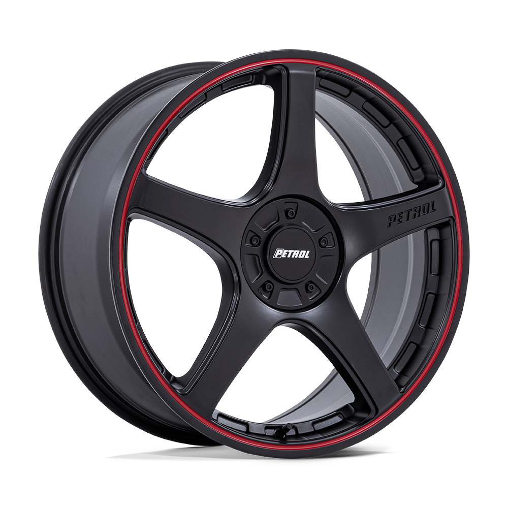 Petrol PE003MQ17800140 - Pe003 P2e 17X8 Matte Black W/ Red Lip