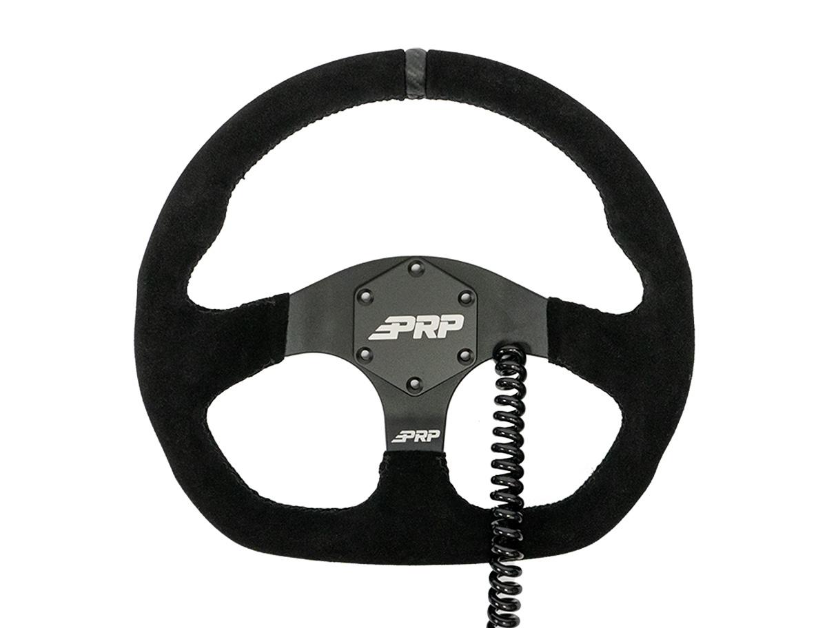 PRP Seats G250-H - Heated Comp-R Suede Steering Wheel 13 Inch Diameter Black