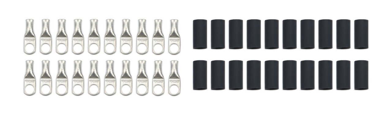 QuickCar 57-581-20 - Ring Terminals 5/16in 6 Ga w/Heat Shrink 20pk