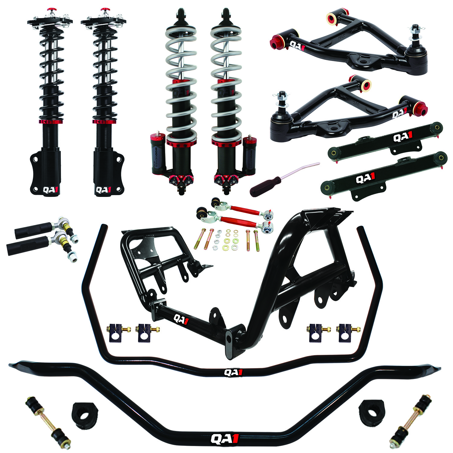 QA1 HK43-FMM1 - 79-86 Ford Mustang Level 3 Handling Kit w/ Shocks