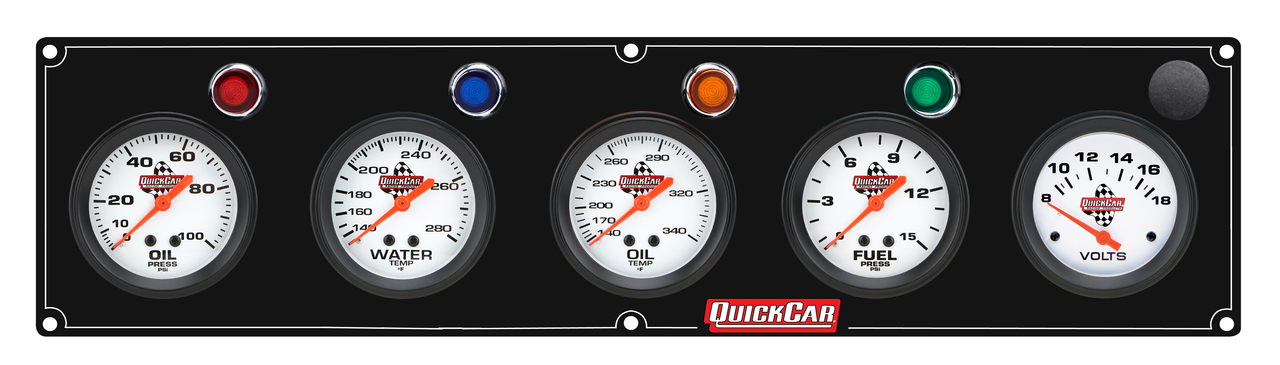 QuickCar 61-6767 - 5 Gauge Panel OP/WT/OT/FP15/VT Black QuickCar 61-6767 - 5 Gauge Panel OP/WT/OT/FP15/VT Black