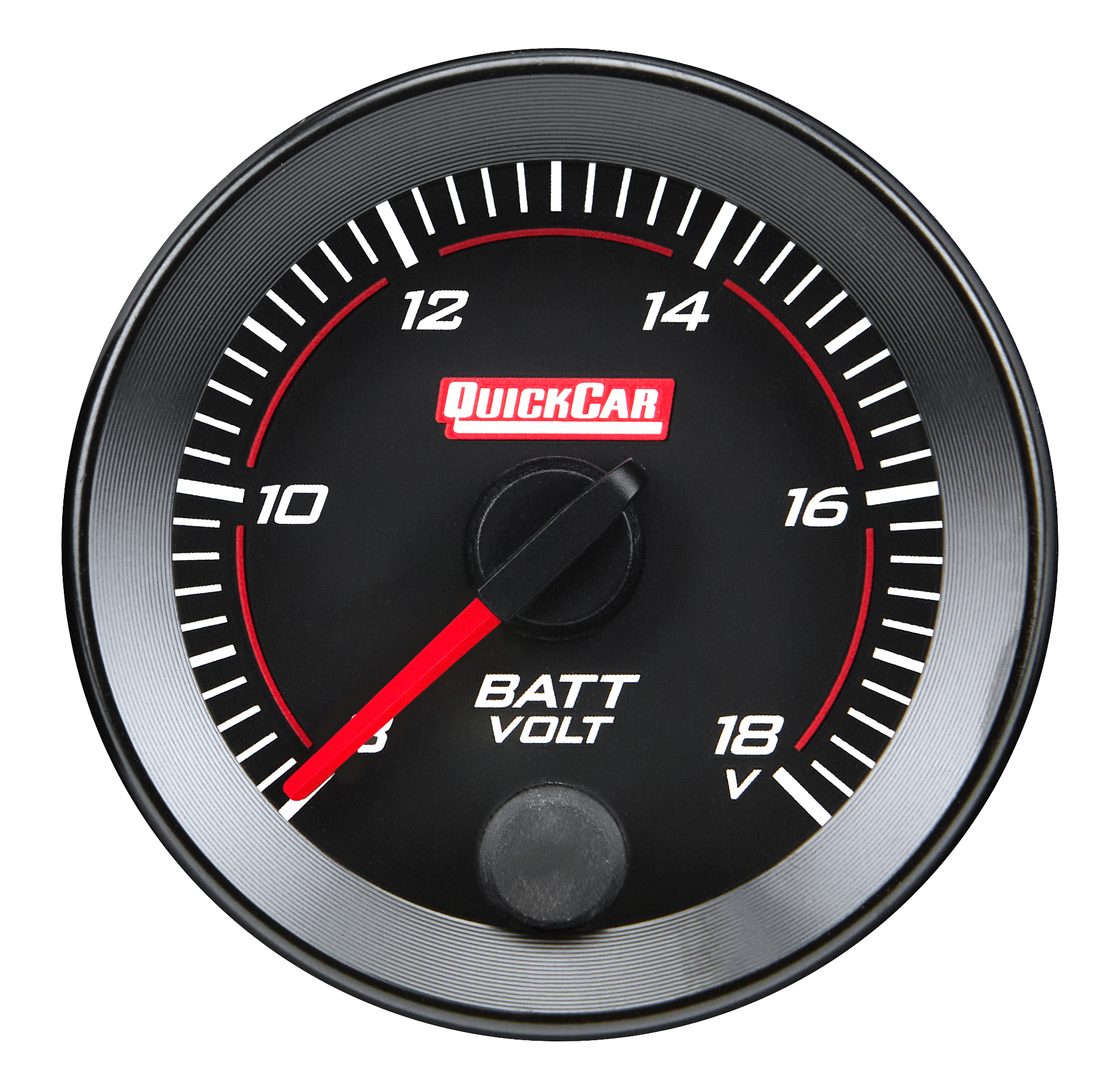 QuickCar 65-007 - RedLine  Gauge 2-1/16in Voltmeter  8-18v